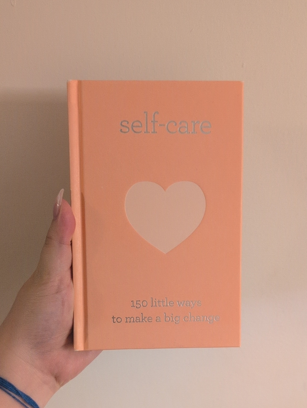 Self-care Peach Hardcover Book